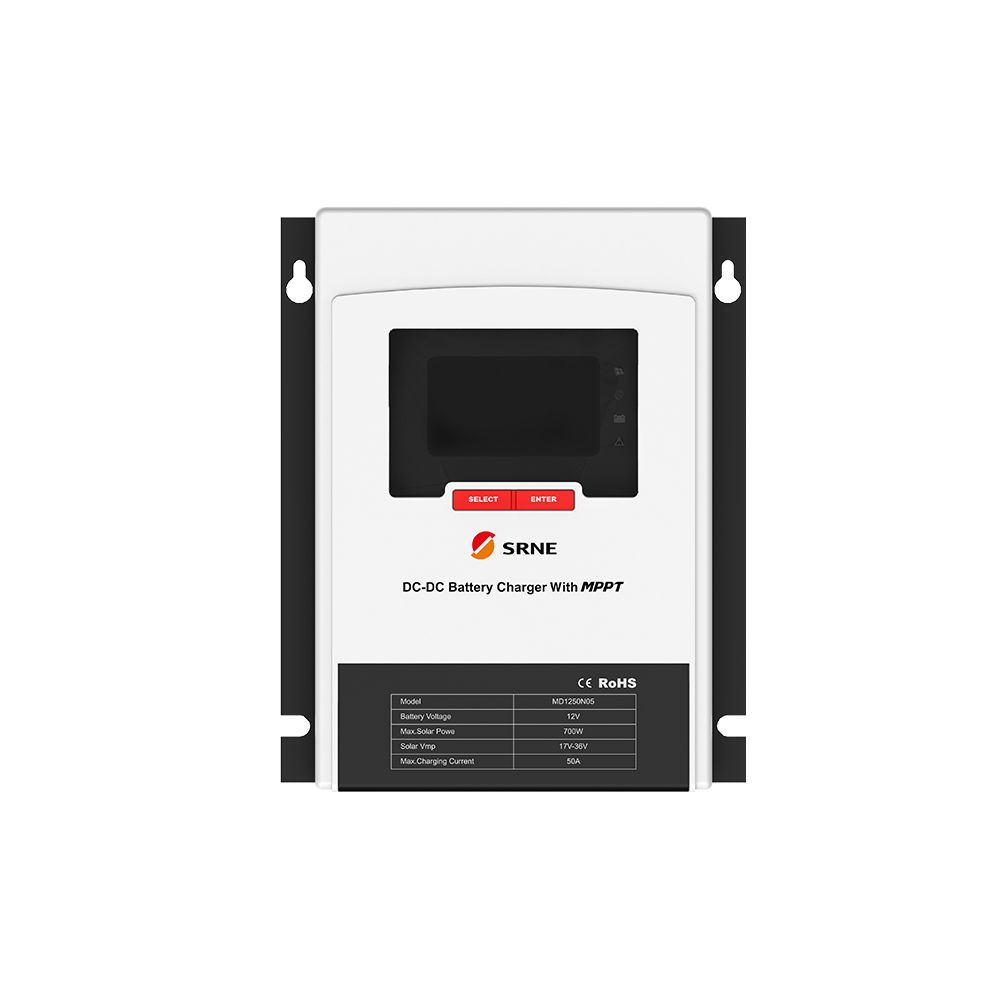 Solar Laderegler MPPT 12V 50A mit DC-DC Ladegerät / Ladebooster für Wohnmobil Wohnwagen