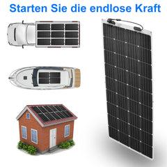 Solarpanel Flexibel 175W per Camping, Wohnmobil, Wohnwagen, Boot