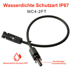 Creabest Solarkabel MC4-Stecker 10AWG (6 mm²) Verkabelung Verlängerungskabel(eins)  Solarbatterie  Camping RV Boot Strom Versorgung