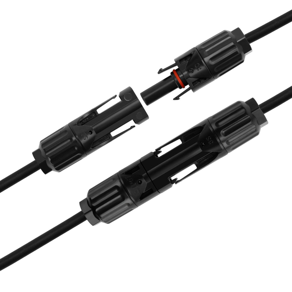 MC4 Stecker Solar Kabel Y Verteiler Solarstecker Photovoltaik Steckverbinder für Solarpanel (1 Paar M/FFFF and F/MMMM)