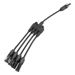 MC4 Stecker Solar Kabel Y Verteiler Solarstecker Photovoltaik Steckverbinder für Solarpanel (1 Paar M/FFFF and F/MMMM)