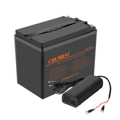 LiFePO4 Batterie 50Ah 12,8V für Wohnmobil, Wohnwagen, Camping, Solaranlagen, Elektromotor, Off-Grid, Boot.