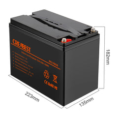 LiFePO4 Batterie 42Ah 12,8V für Wohnwagen, Camping, Solaranlagen, Off-Grid, Boote, Elektromotor, Wandern, Backup-Stromversorgung