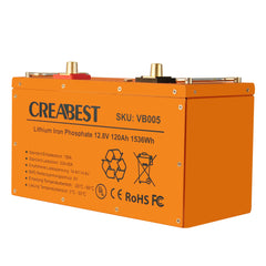 LiFePO4 Batterie/AKKU 120Ah 12,8V für Wohnmobil Wohnwagen Camping Boot lithium eisenphosphat