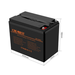 LiFePO4 Batterie 50Ah 12,8V für Wohnmobil, Wohnwagen, Camping, Solaranlagen, Elektromotor, Off-Grid, Boot.