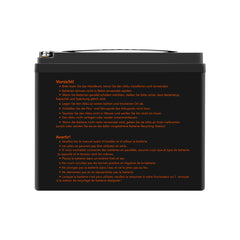 LiFePO4 Batterie 50Ah 12,8V für Wohnmobil, Wohnwagen, Camping, Solaranlagen, Elektromotor, Off-Grid, Boot.