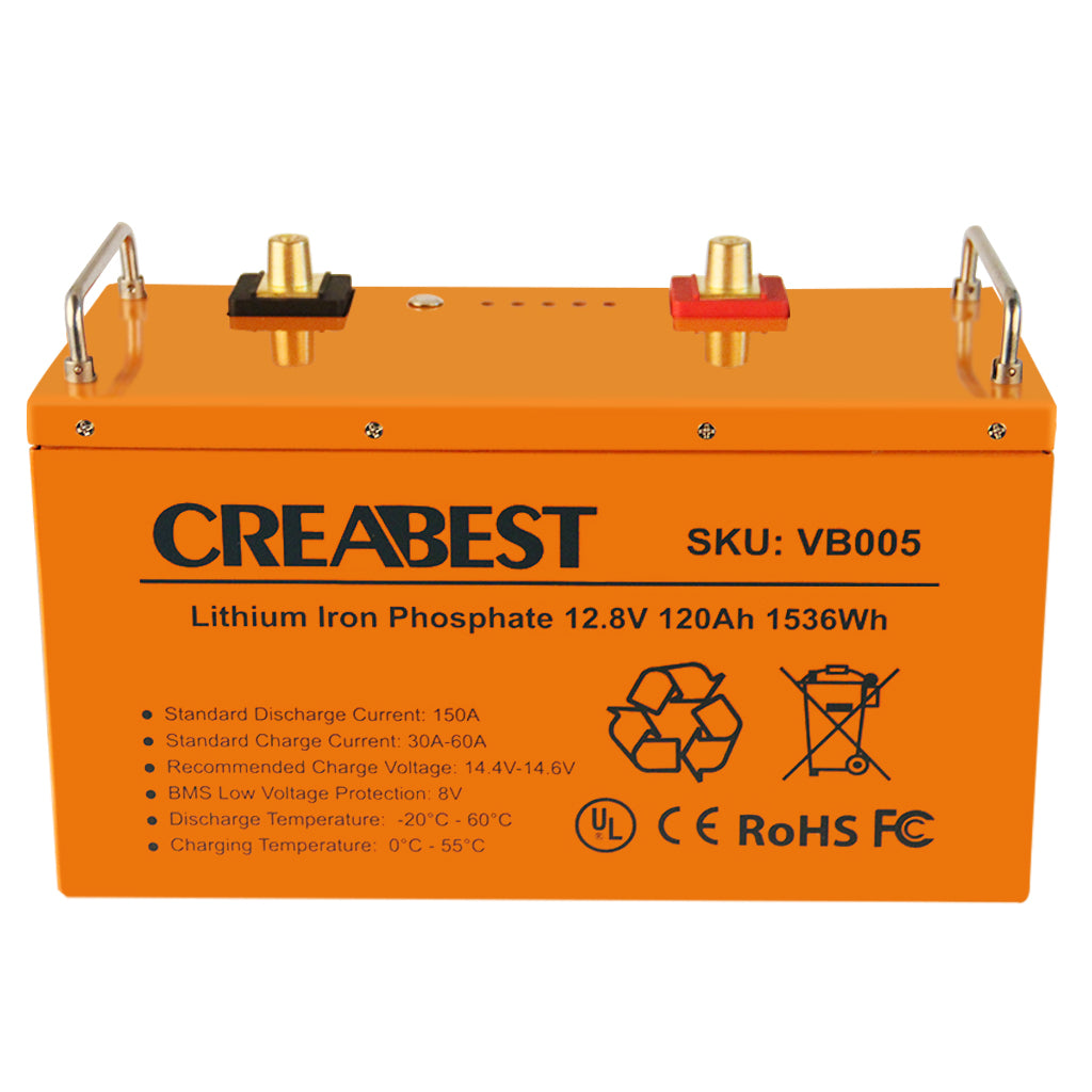 LiFePO4 Batterie/AKKU 120Ah 12,8V für Wohnmobil Wohnwagen Camping Boot lithium eisenphosphat