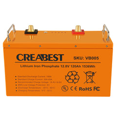 LiFePO4 Batterie/AKKU 120Ah 12,8V für Wohnmobil Wohnwagen Camping Boot lithium eisenphosphat