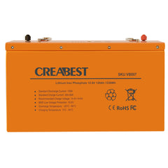 LiFePO4 Batterie/Akku 120Ah 12,8V für Wohnmobil Wohnwagen Camping Boot Off-Grid Mit Bluetooth & APP